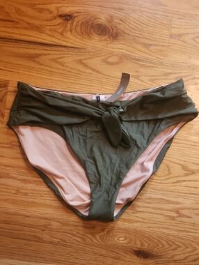 J. Crew Olive Green High Waisted Bikini Bottom